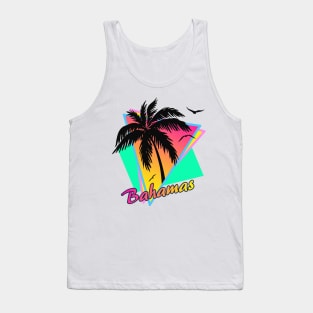 Bahamas Cool 80s Sunset Tank Top